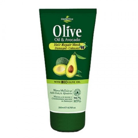 Восстанавливающая маска с оливой и авокадо Herbolive